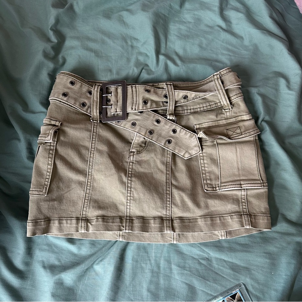 BDG Cargo Mini Skirt with Belt